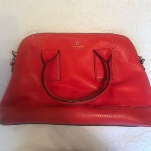Kate Spade Coral Dome Satchel with Strap